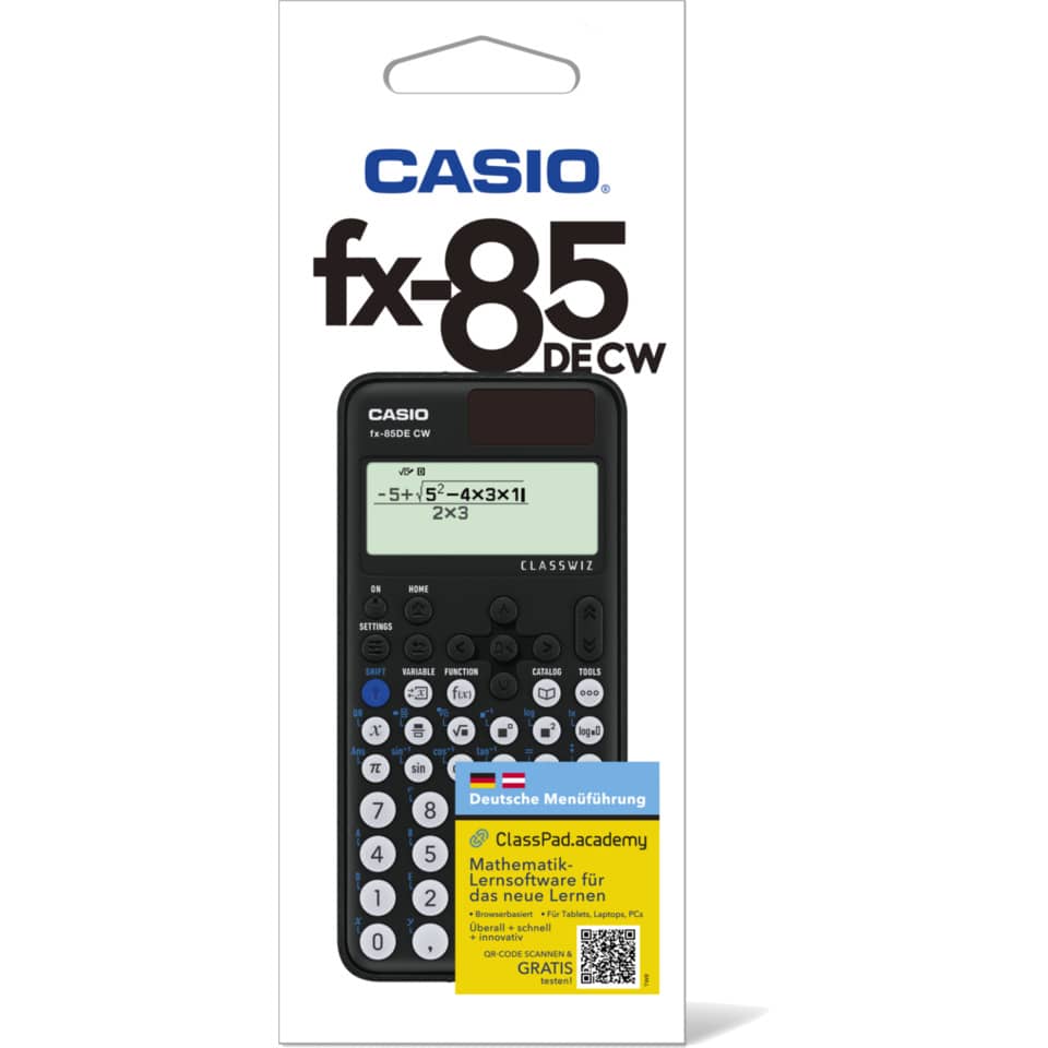 Taschenrechner, Casio fx-85, Wissenschaftlicher Taschenrechner, Schwarz, Elektronische Rechenhilfe