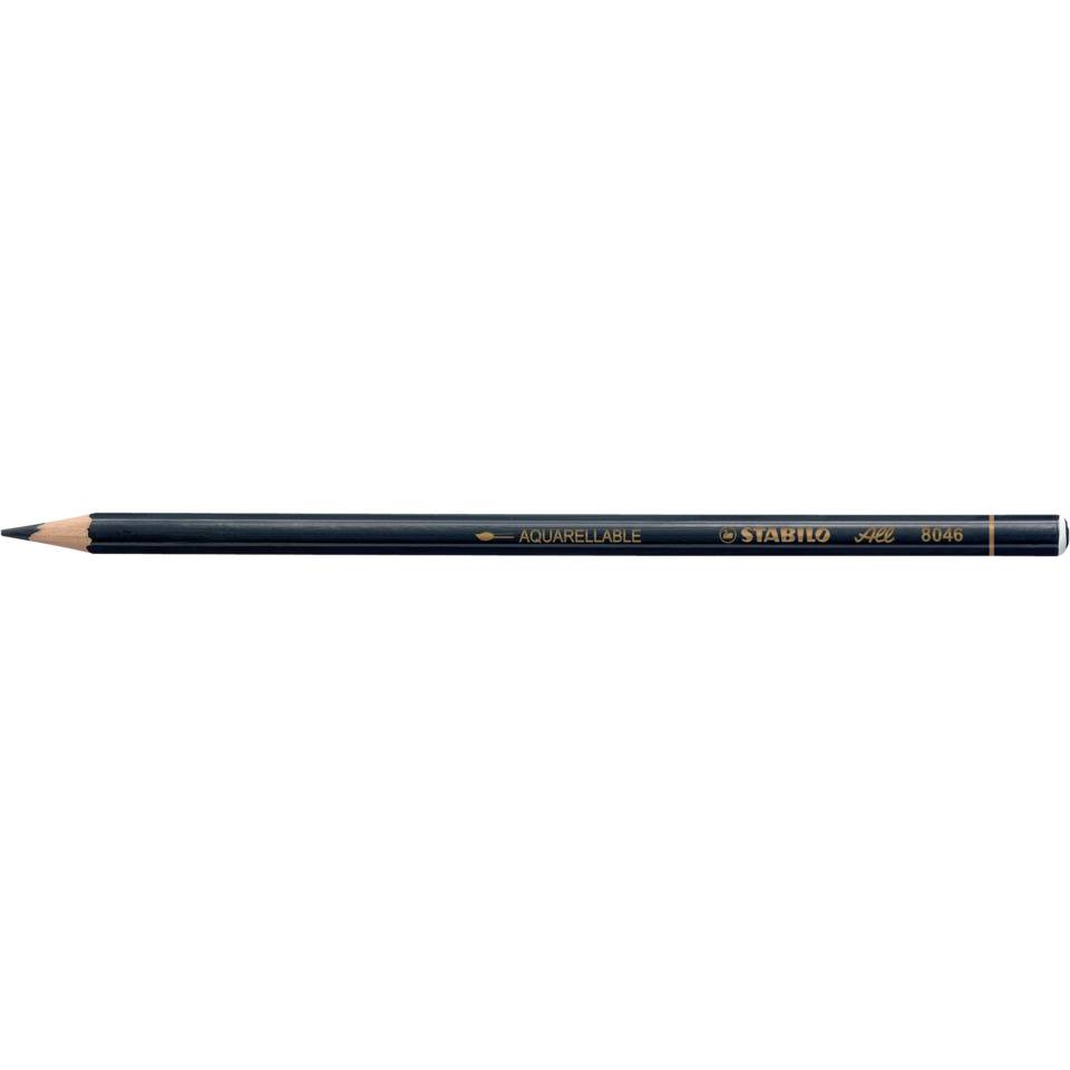 Bleistift, Aquarellstift, Holzbleistift, Dünnspitze, rundstange