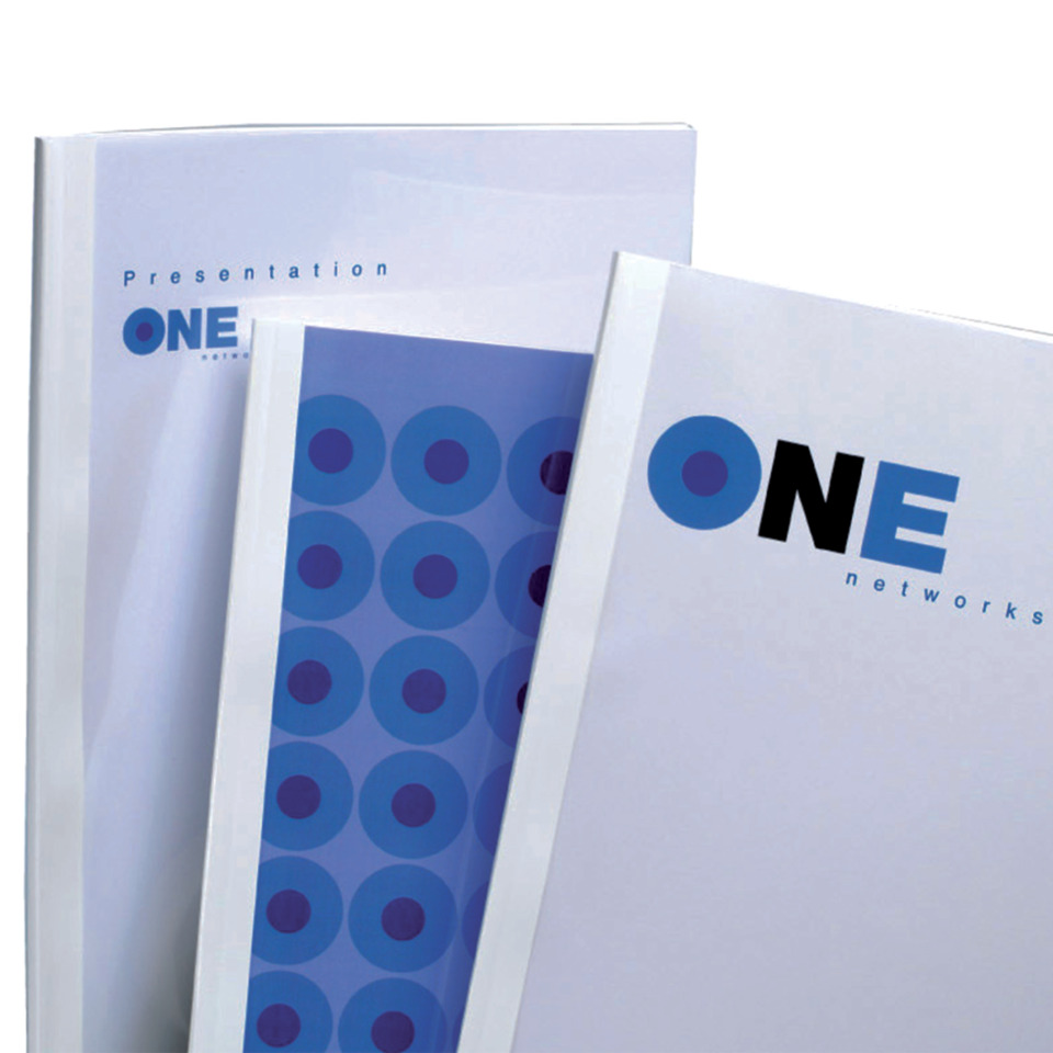 presentation folder, presentation sheets, blue circles pattern, file set, office binder