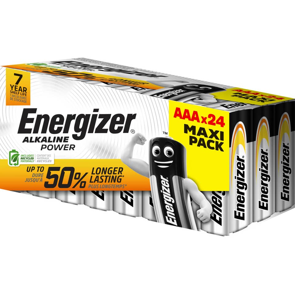 Batterie Alkali-Mangan Power, LR03/AAA/Micro, 24 Stück ENERGIZER E303271700