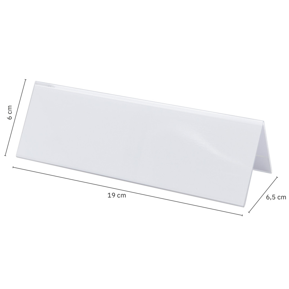 Tischkartenhalter, Kartenhalter, Stativ, Plexiglas, Weiß