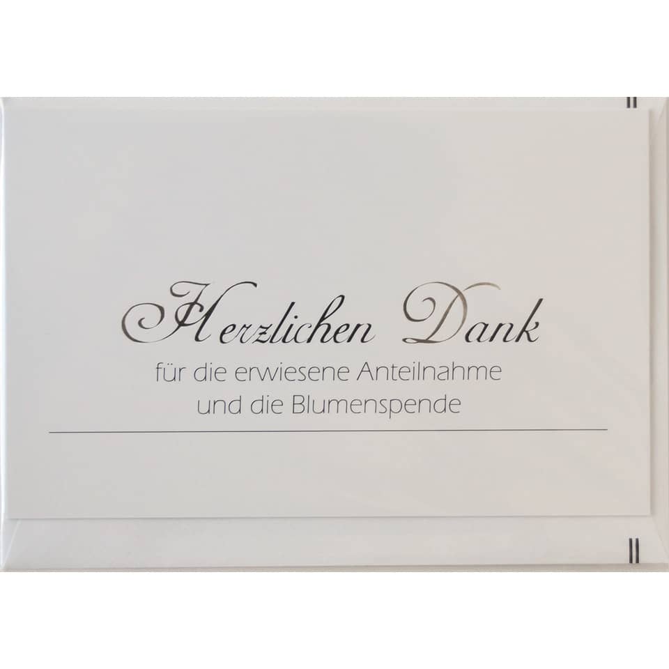 Grußkarte, Danke, Blumenstrauß, Anteilnahme, Karte