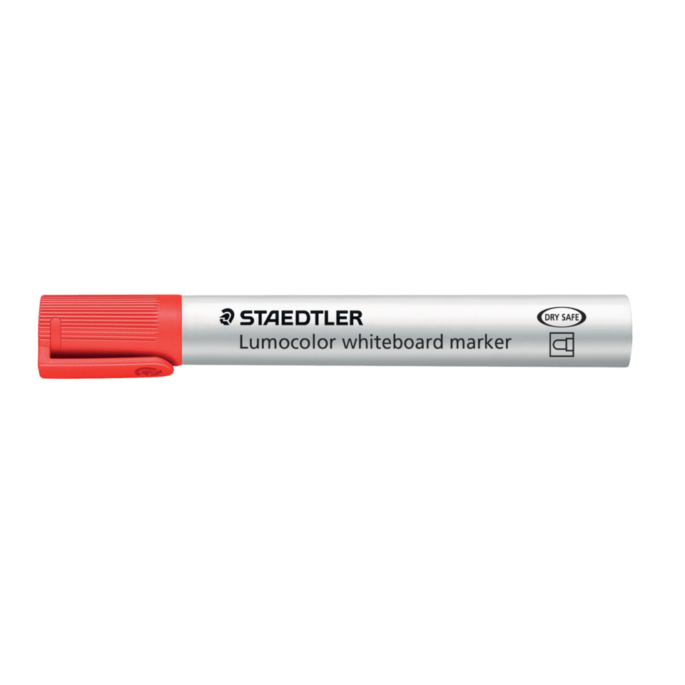 Lumocolor marker, Whiteboard marker, Staedtler, Red cap, Dry-erase