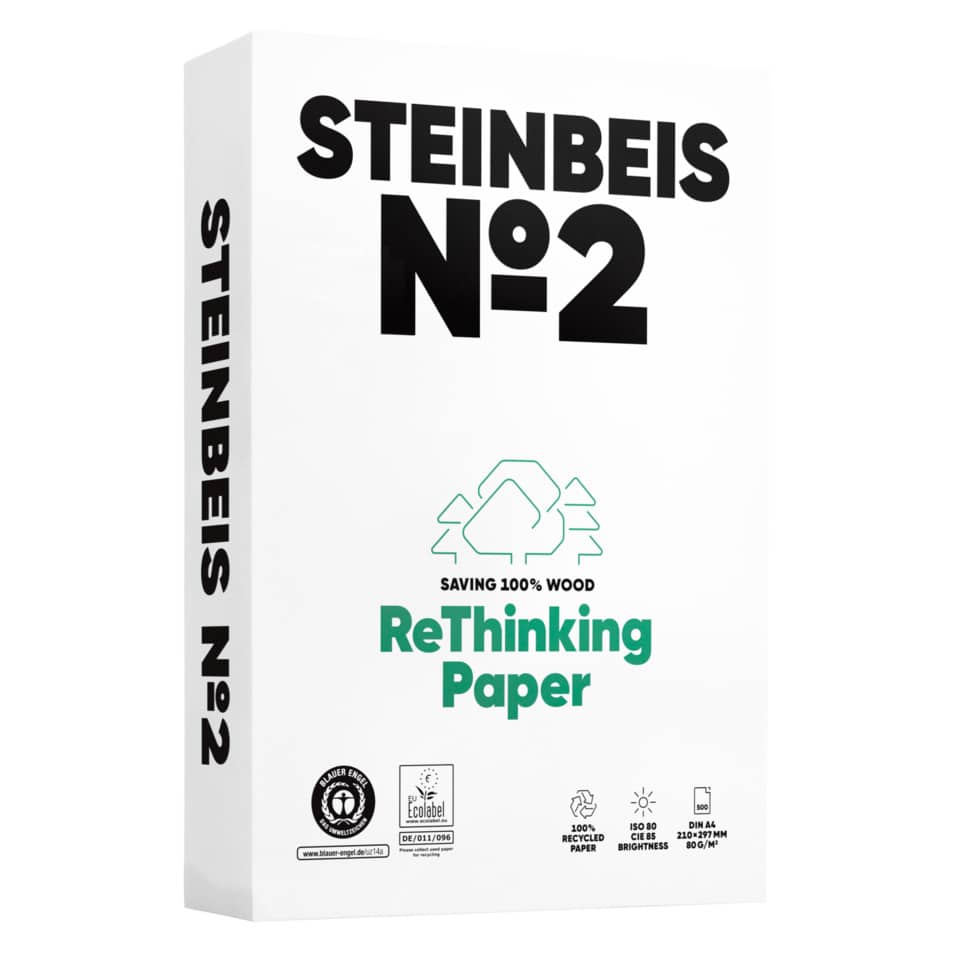 recycled paper, rethink paper, A4 paper, eco friendly, wood pulp