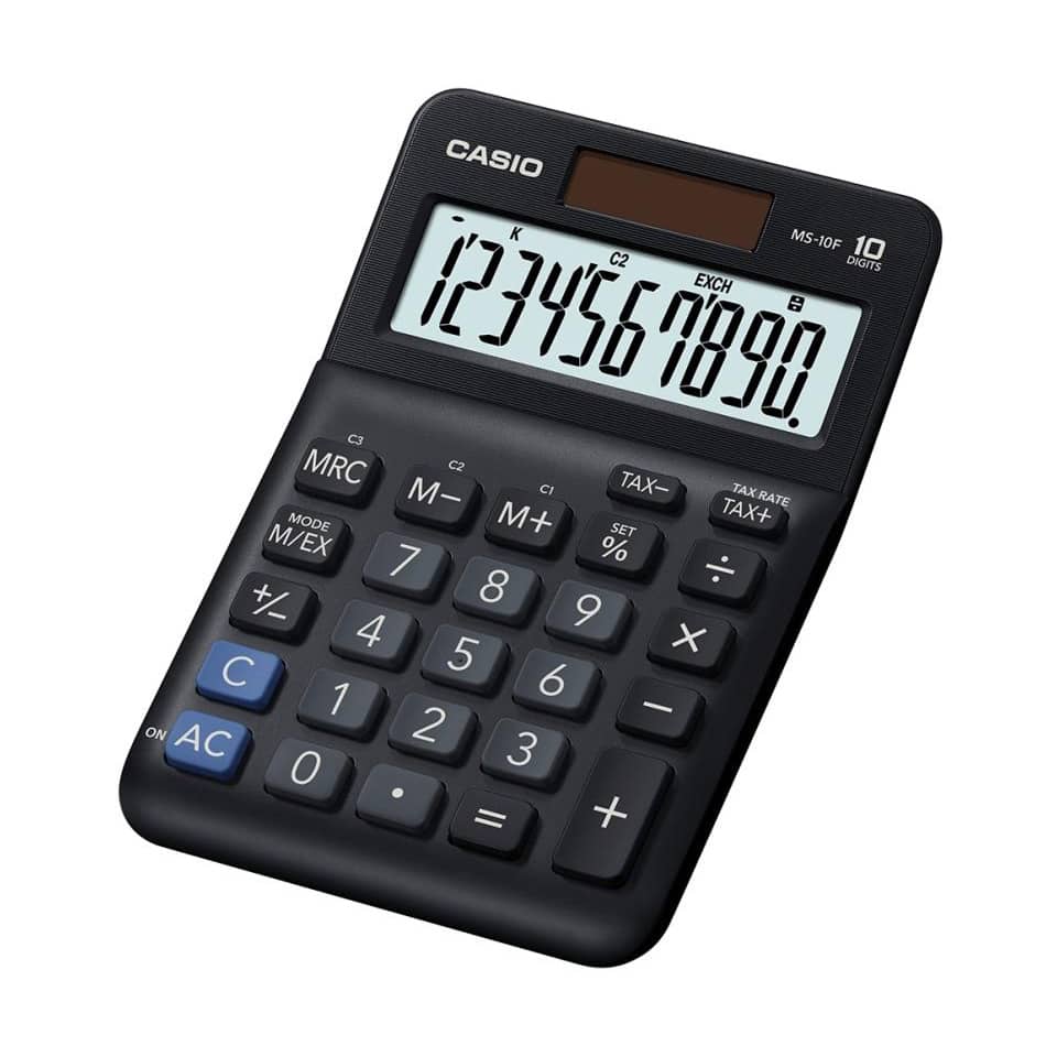 Taschenrechner, Casio, Digitale Anzeige, Tastenfeld, Gehäuse