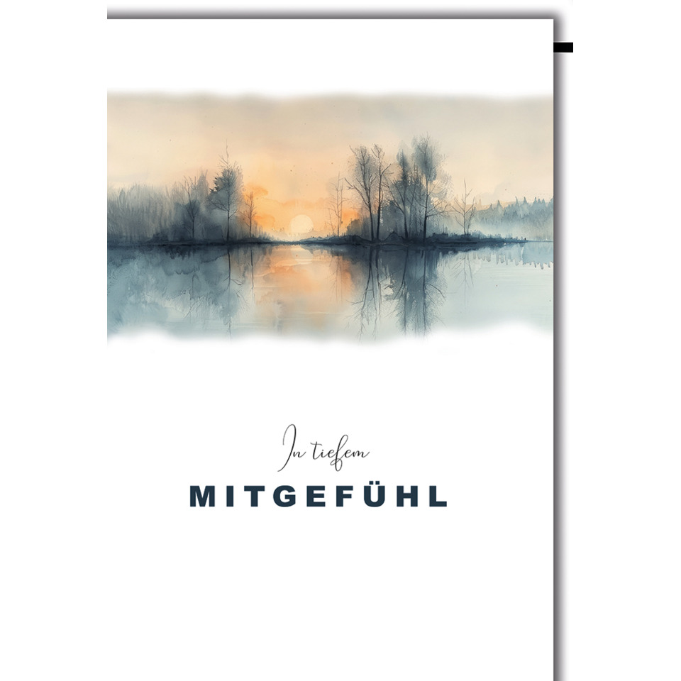 Trauerkarte, 11,5 x 17 cm  811390