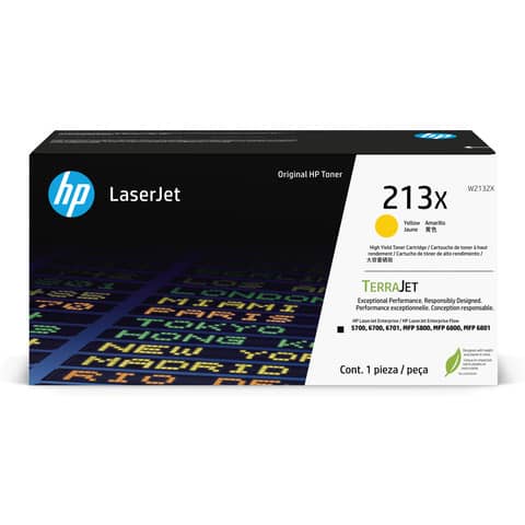Lasertoner Nr.213X, 6.000 Seiten, yellow HP W2132X