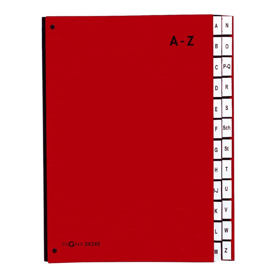 Ordner, Rot, A-Z, Sammelmappe, Bündelung