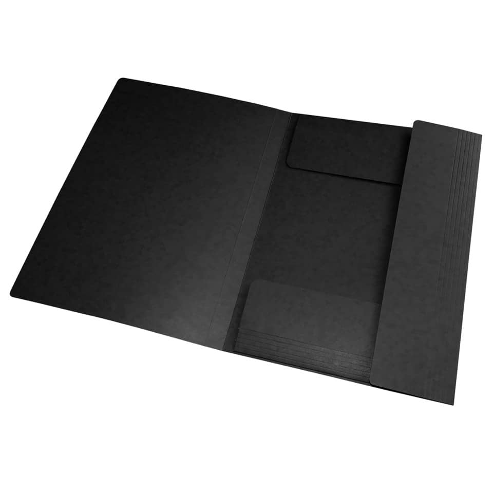 Ordner, Hülle, Schwarz, A4, Kartenfach