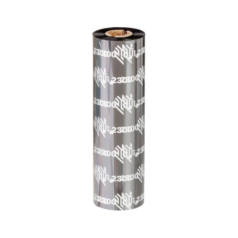 Thermotransfer-Farbband 2300 Wax, 156 mm x 450 m, 12 Rollen, schwarz ZEBRA 02300BK15645