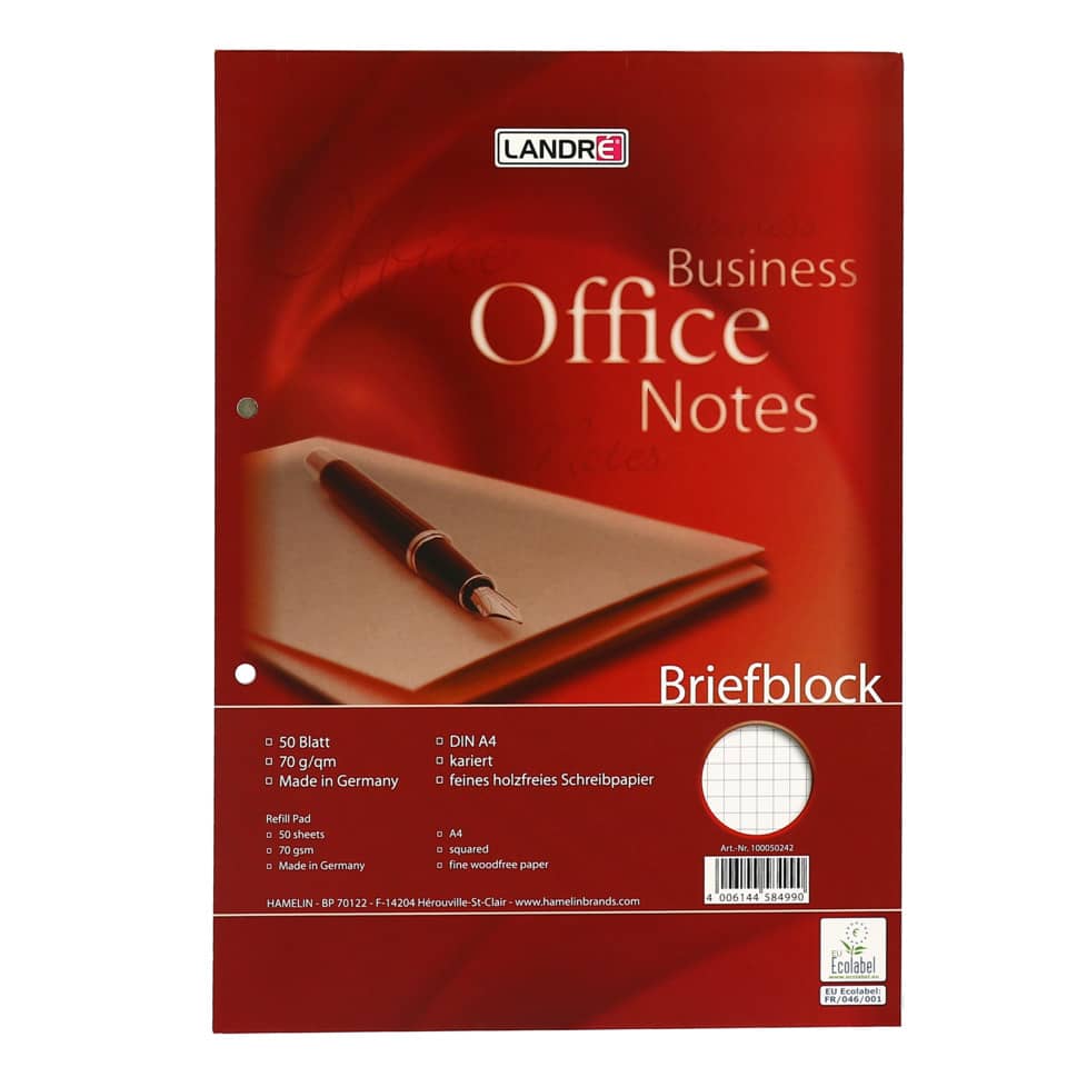 Briefblock, Office Notes, Papier, DIN A4, Kladdepapier