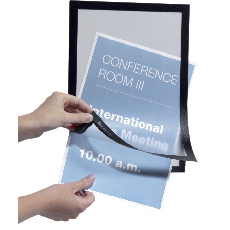 Konferenz Schild, Besprechungsplakat, Themenprint, blauer Poster, gerahmtes Druckwerk
