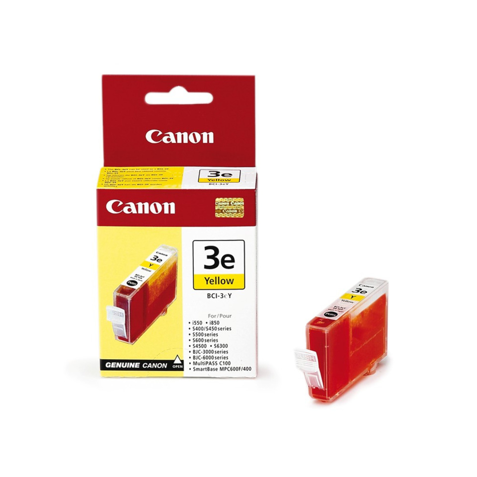 Tintenpatrone, Canon, Yellow, BCI-3e, Druckerzubehör, Tintenpatrone, Gelb, Canon-Tintenpatrone, Farbtinten, HK-Kompatibilität