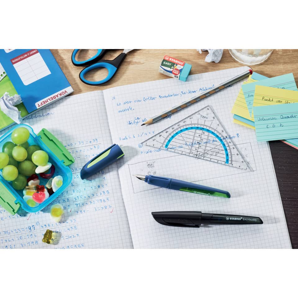 Schulmaterial, Lineal, Protractor, Bleistift, Kugelschreiber