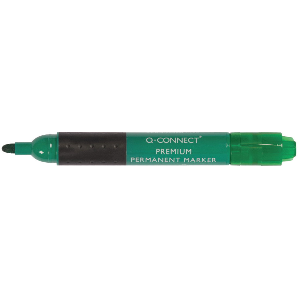 Permanentmarker, Grün, Marker, Klarspitze, Q-Connect
