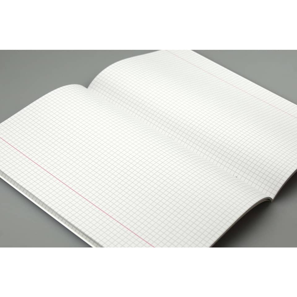 Notizbuch, Gitterpapier, Randlinie, leeres Notizheft, Offenes Heft