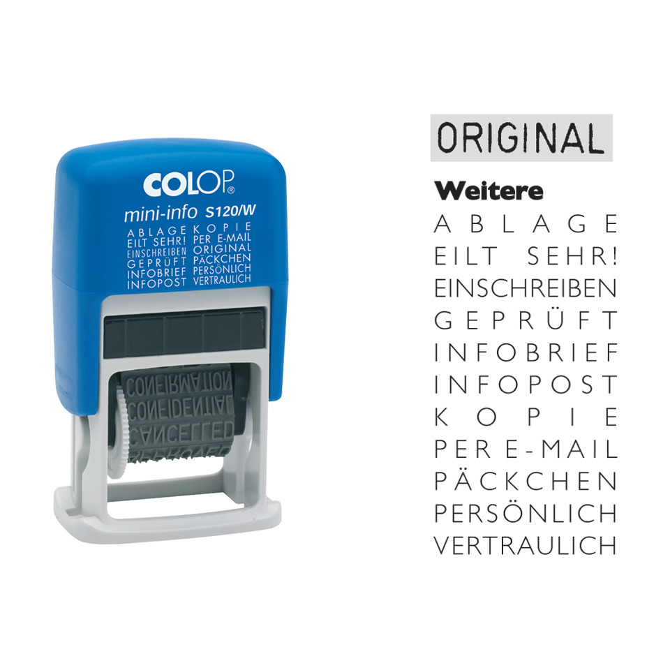 Prägemarker, Stempel, Klebe-Stempel, Mini-Stempel, Druckstempel
