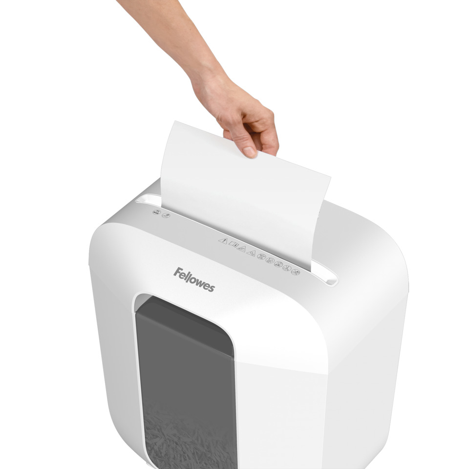 Papierschredder, Heimgerät, Elektronik, Weiß, Kompakt