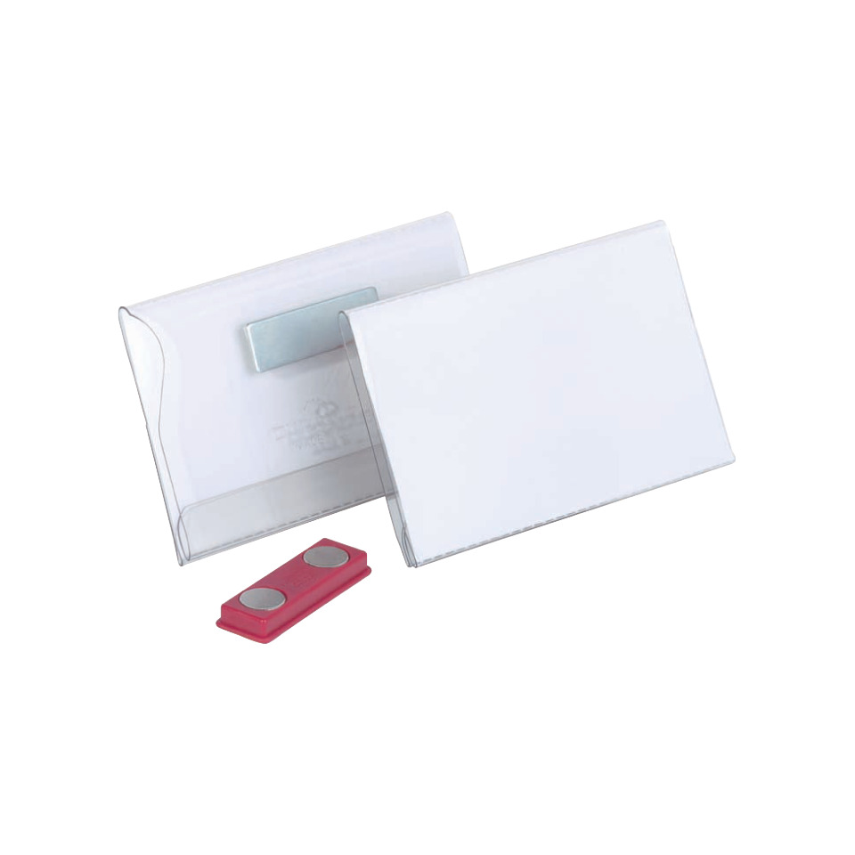 Namensschild mit Magnet, starker Doppelmagnet, Hartfolie, transparent, 90 x 54 mm, 25 Stück DURABLE 8117 19 Namensschild mit Magnet, starker Doppelmagnet, Hartfolie, transparent, 90 x 54 mm, 25 Stück DURABLE 8117 19