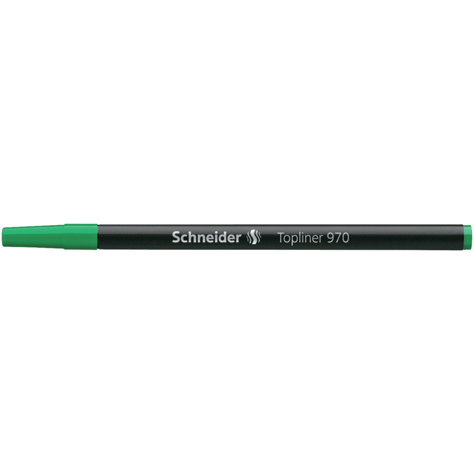 Marker, Grüner Deckel, Grünmarker, Schwarzer Körper, Schneider Topliner 970