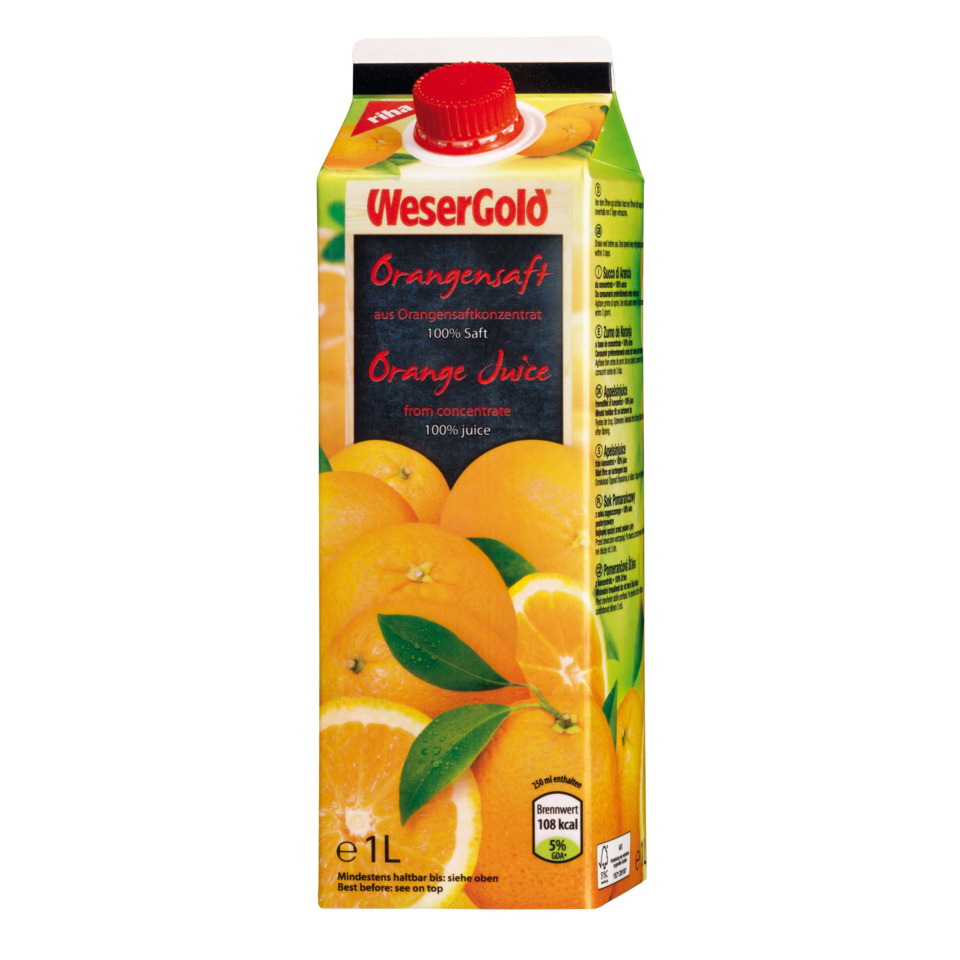 Orangensaft, Saftbox, 1L, Orangen, Concentrate