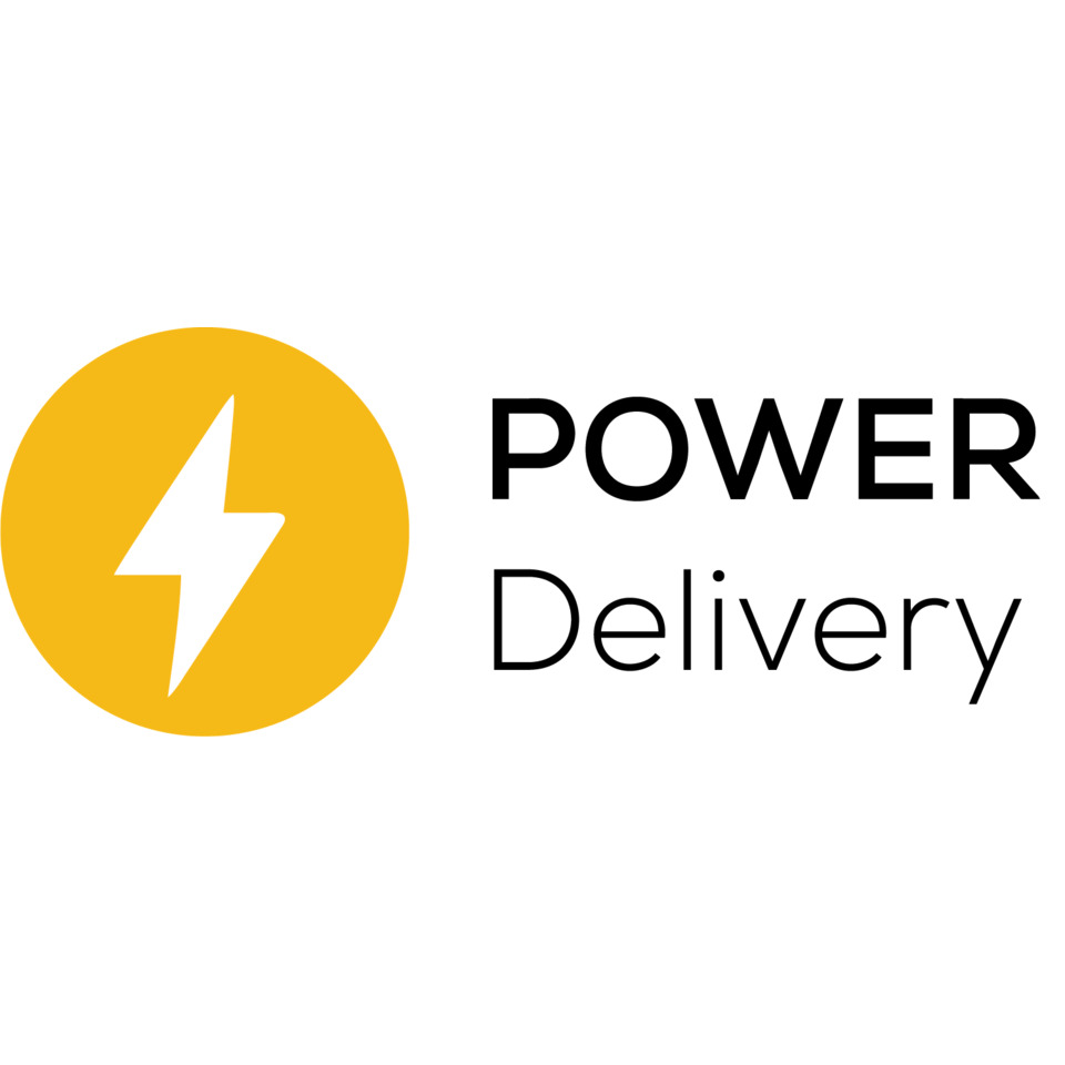 power, delivery, logo, gelb, Blitz