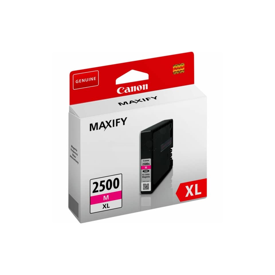 Tintenpatrone, Canon MaxiFi, 2500 M XL, Magenta Tintenpatrone, XL Größe