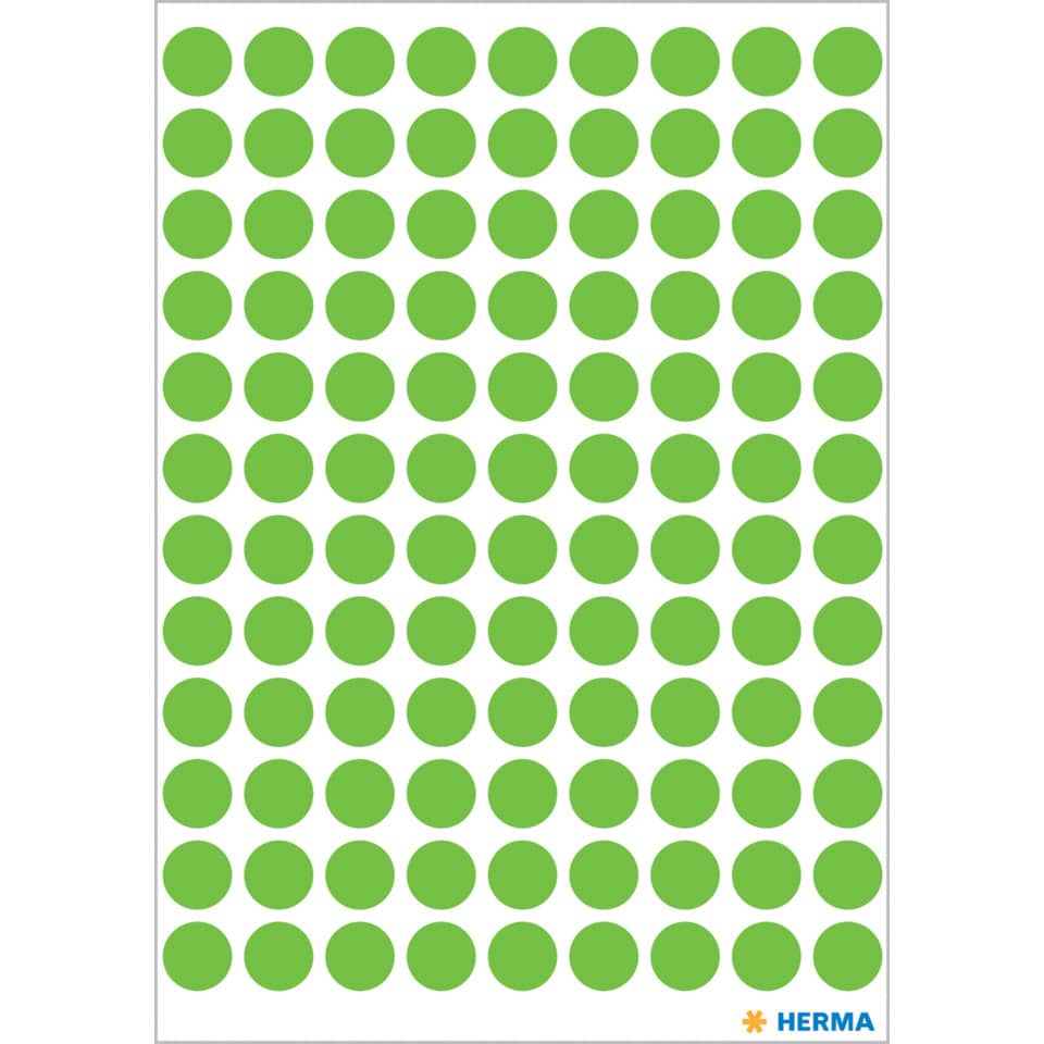 Dot grid, Grüne Punkte, Punkteraster, Aufkleberblatt, Musterpunkte