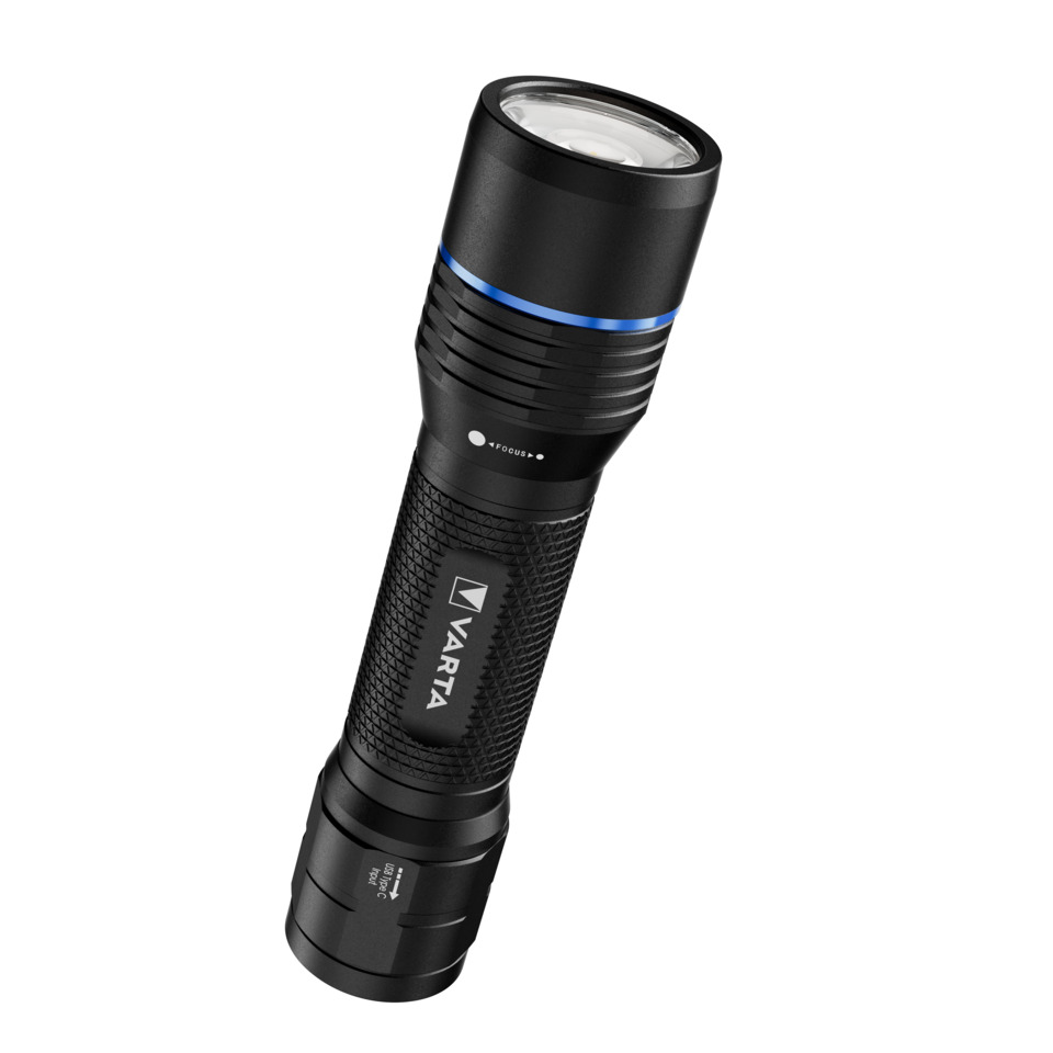 flashlight, handheld, LED, focus, var­ta
