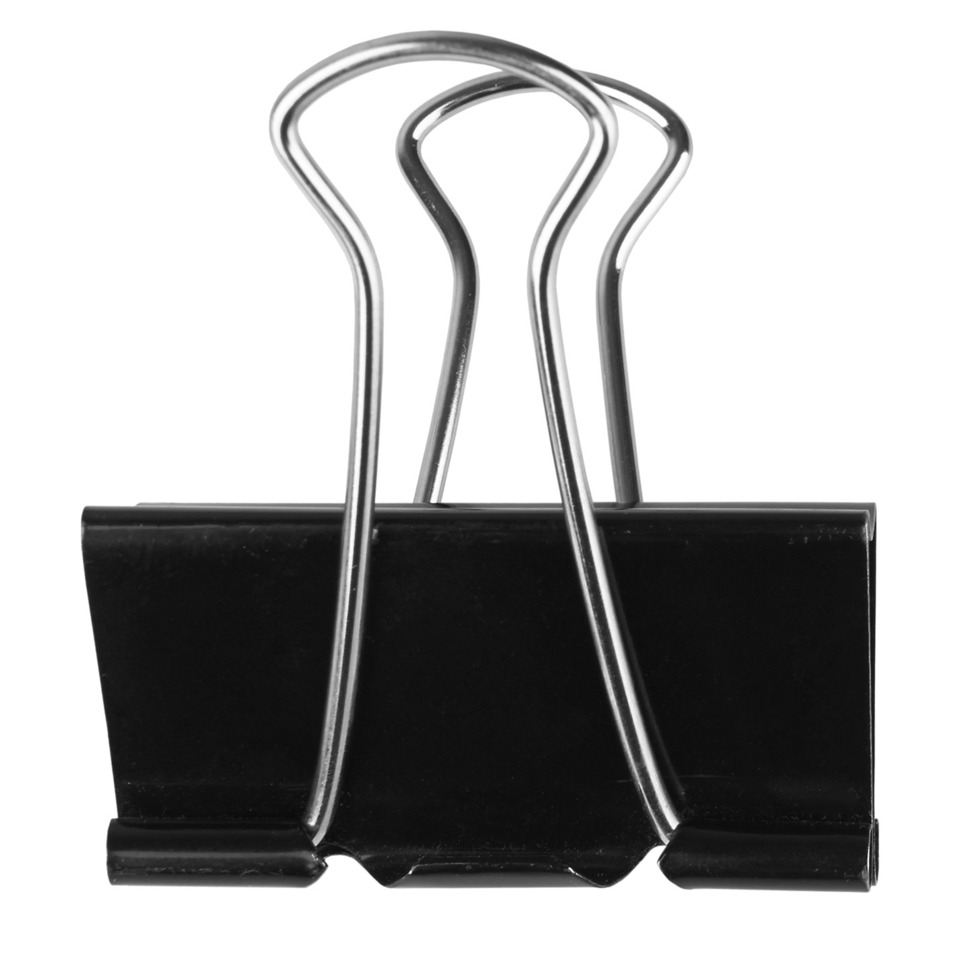 Klammer, Büroklammer, Metall, Schwarz, Klebeclip