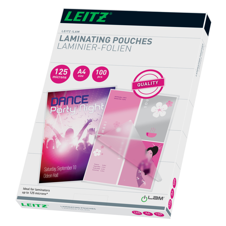 Laminierfolien, Folienschachtel, Laminate Pouches, A4-Größe, 100 Stück