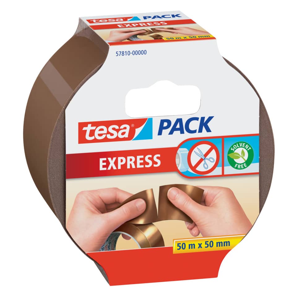 Tape, Klebeband, Express, Braun, 50x50mm