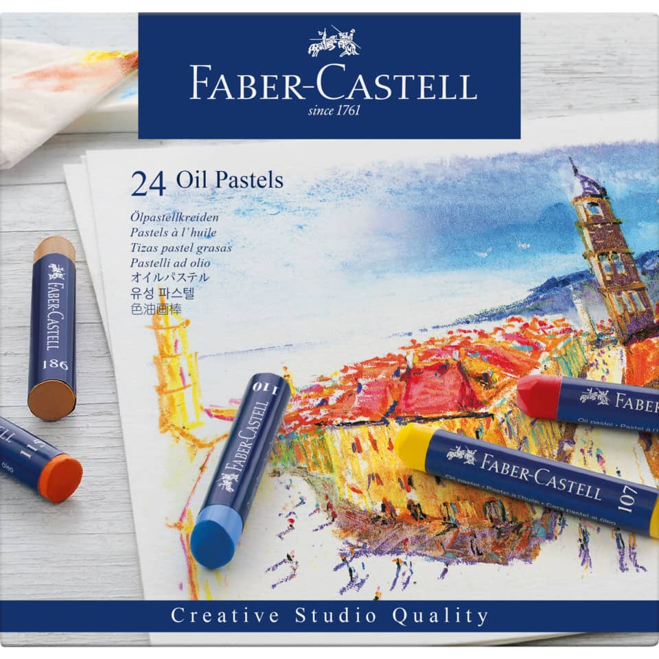 Pastelle, Ölpastelle, Kunstset, Farbstifte, Faber-Castell