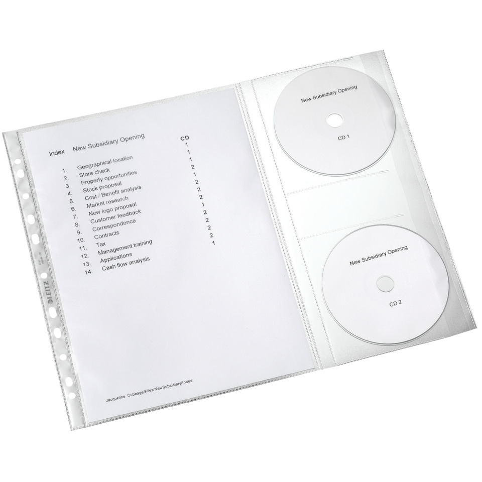 CD-Hülle, CDs, Halterband, Spindhülle, klarer Umschlag