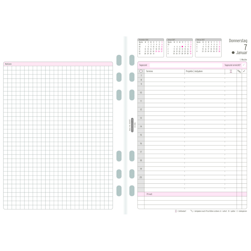 Notizenblock, Planer, Kalender, Meetingplan, Gitterpapier