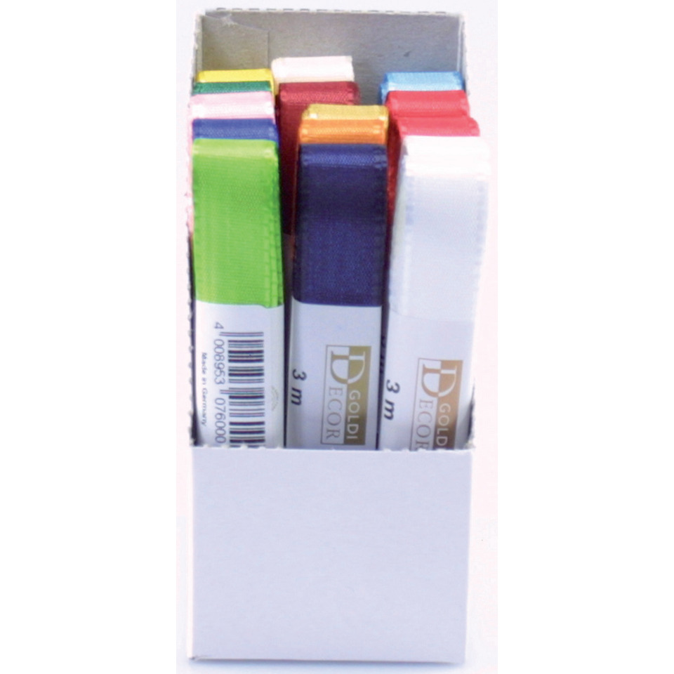 Taftband, 15mmx3m, sortiert GOLDINA 1445015991503