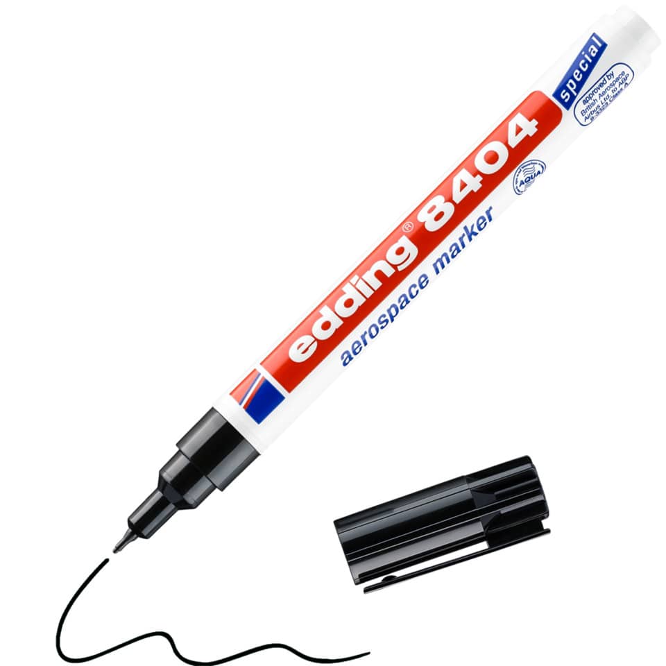 Aerospace-Marker, Whiteboard-Marker, Trockenlöschmarker, Schwarz-Tinte, Marker-Stift