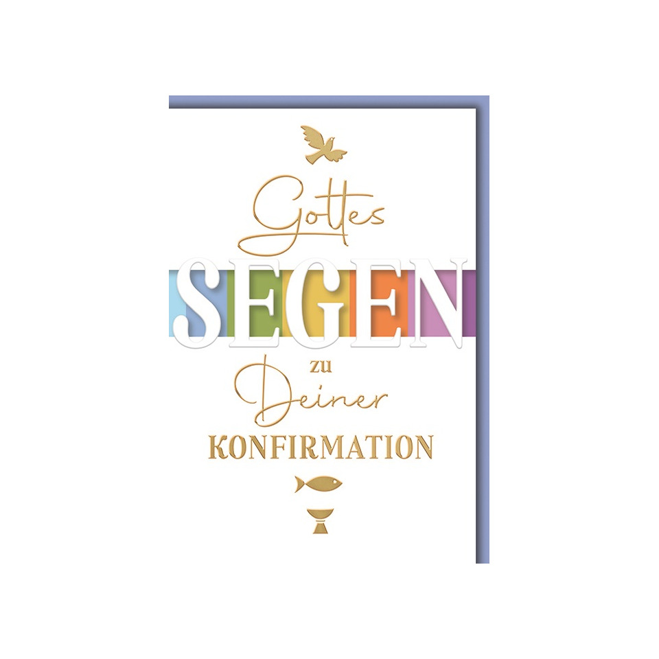 Konfirmationskarte, 11,5 x 17 cm  5110002