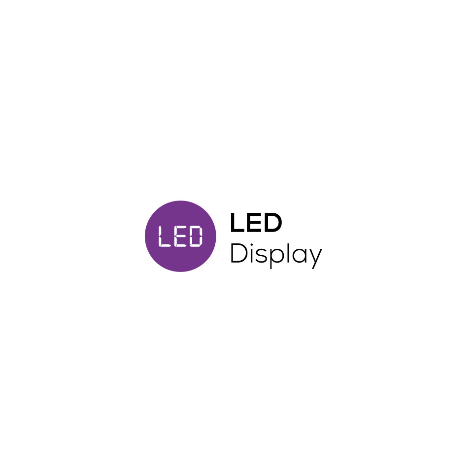 LED, Display, Logo, Lila, Kreis