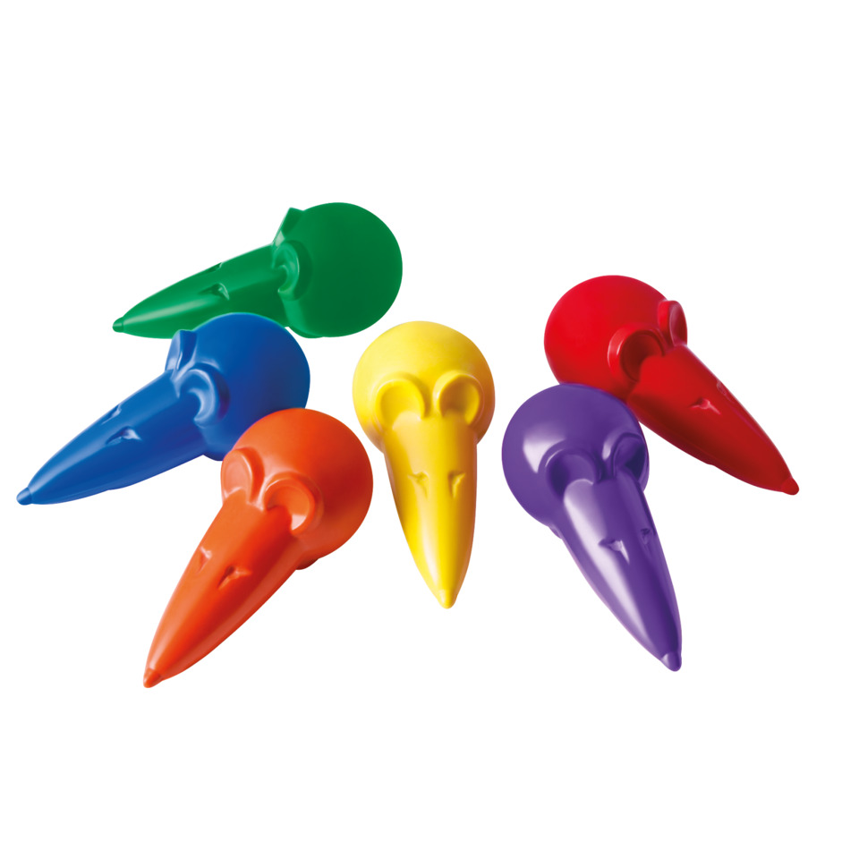 colorful toppers, mini spikes, colorful pen toppers
