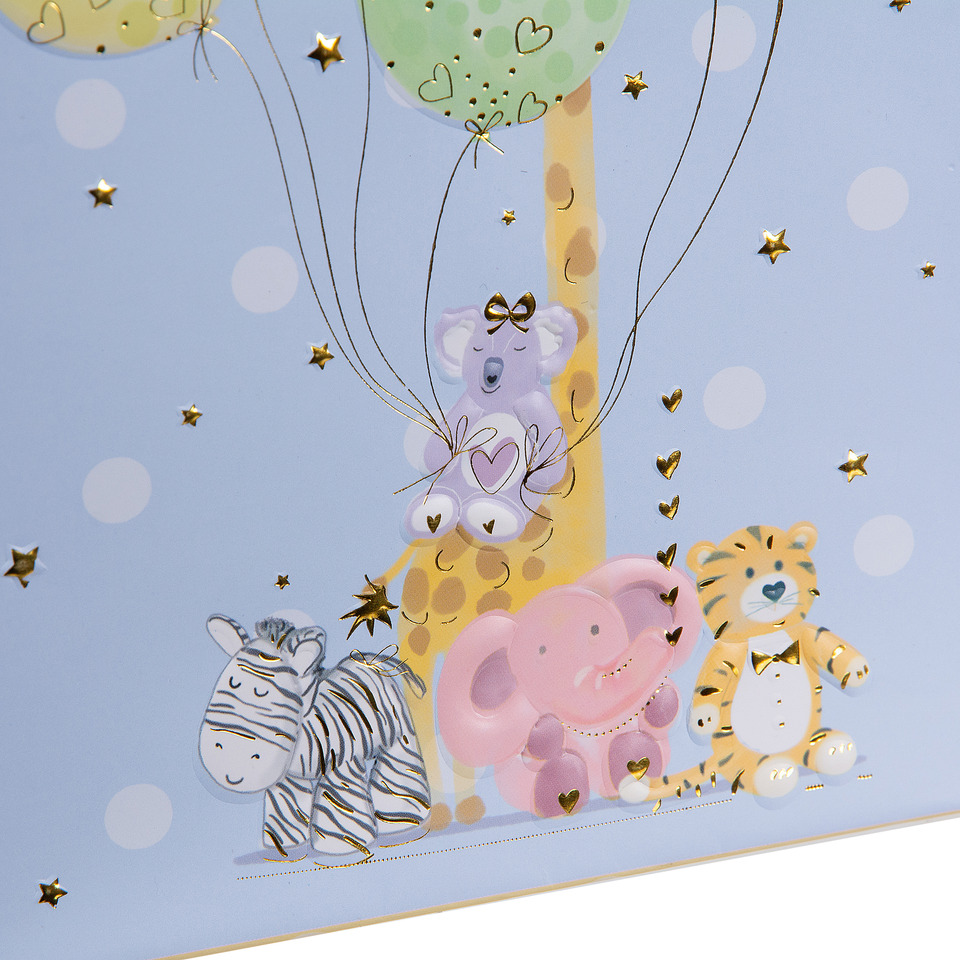 Babydekoration, Zoo-Tiere, Ballonkunst, Pastellfarben, Giraffe Baum