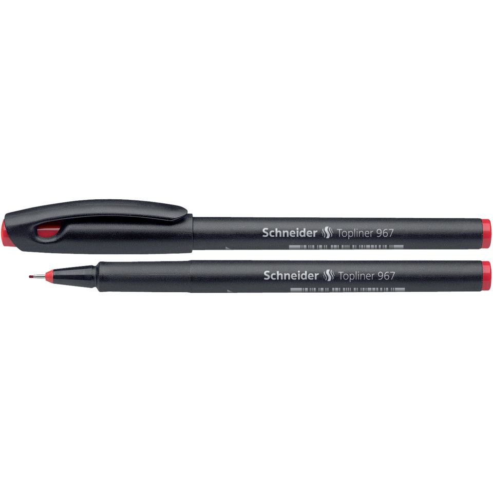 Feinmarker, Doppelspitzer, Schreiber, Topliner 967, Kugelschreiber-Tinte?