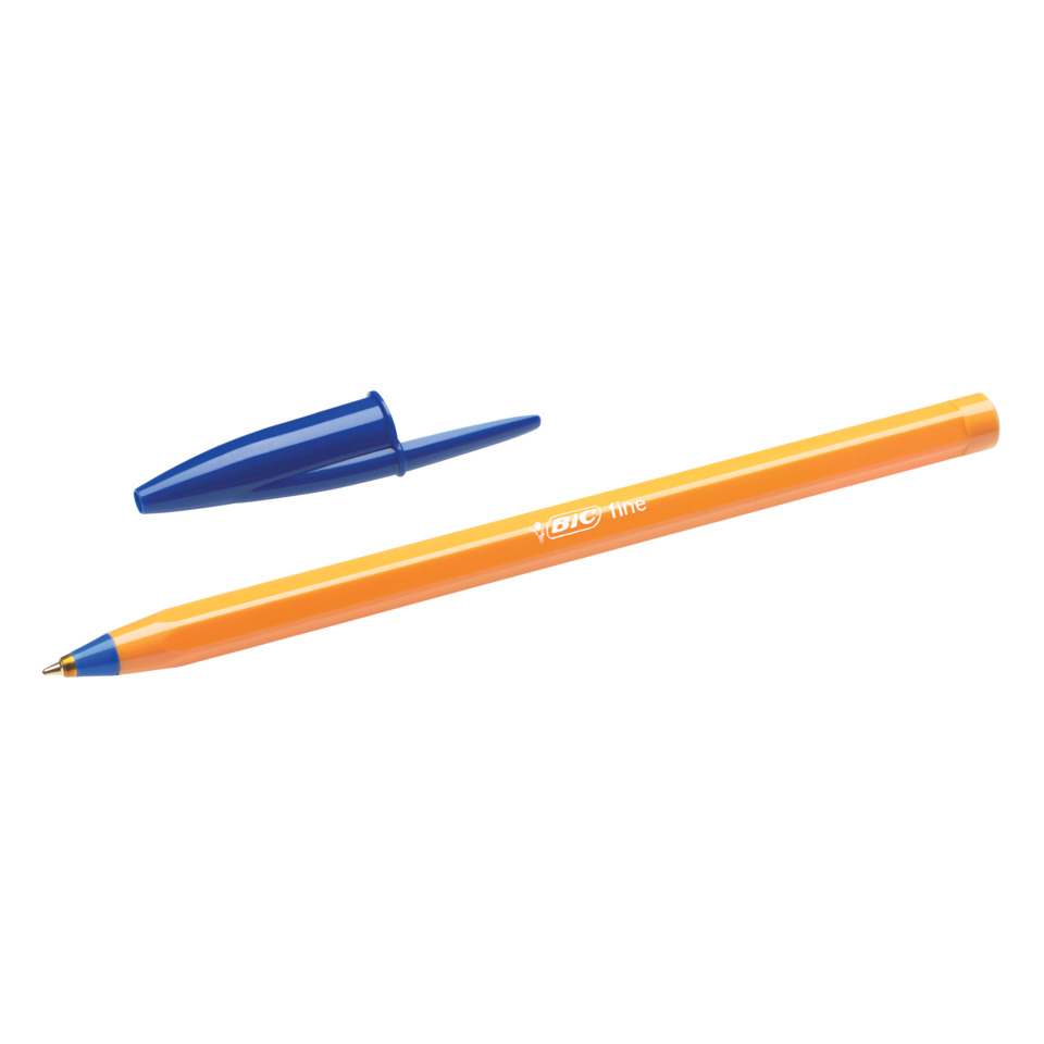 Stift, Mechanischer Stift?, Kugelschreiber, Orange, Blaues Cap