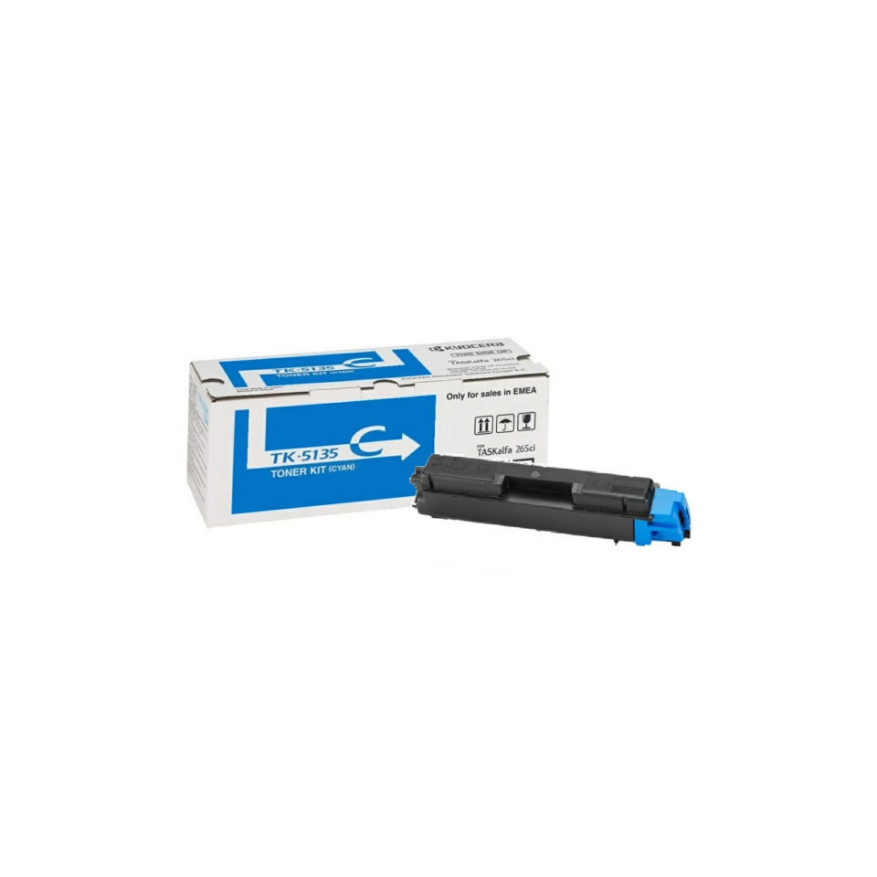 Tonerkassette, Toner Kit, TK-5135, Cyan, Drucker Zubehör, Tonerkassette, Cyaner Toner, TK-5135, Drucker-Zubehör, Tonerkartusche