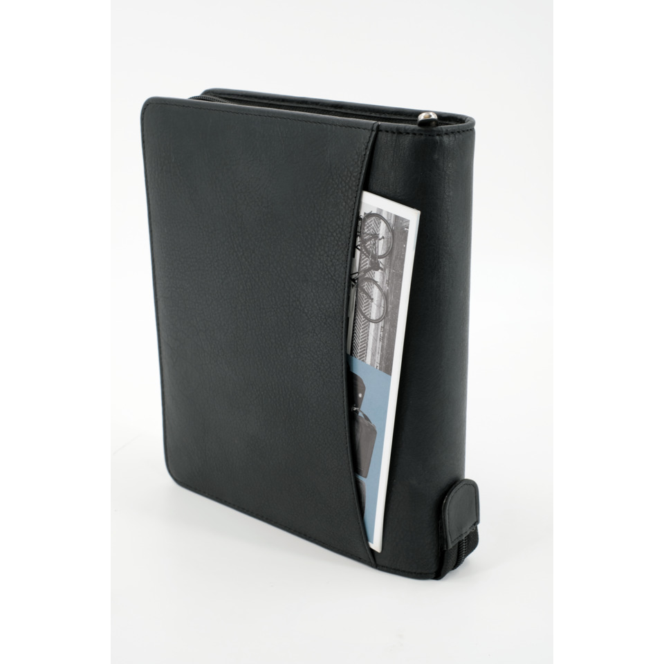 Ledertasche, Kartenhalter, Geldbörse, Schwarz, Rückentasche