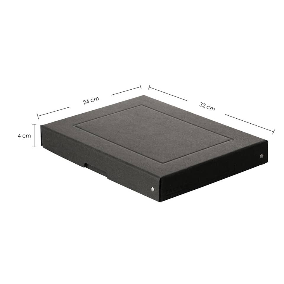CD/DVD/BD-Halter, schwarze Box, schlankes Optisches Laufwerk, rechteckige Schale, Abmessungen 24x32x4 cm