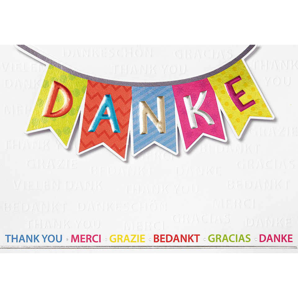 Dankesbanner, Danke, Girlande, Banner, Dankeschön