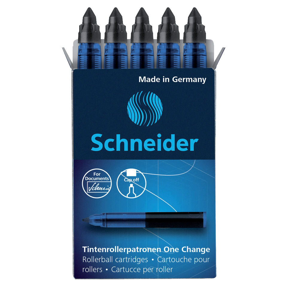 rollerball, refill, blau, tintenpatrone, cartouche