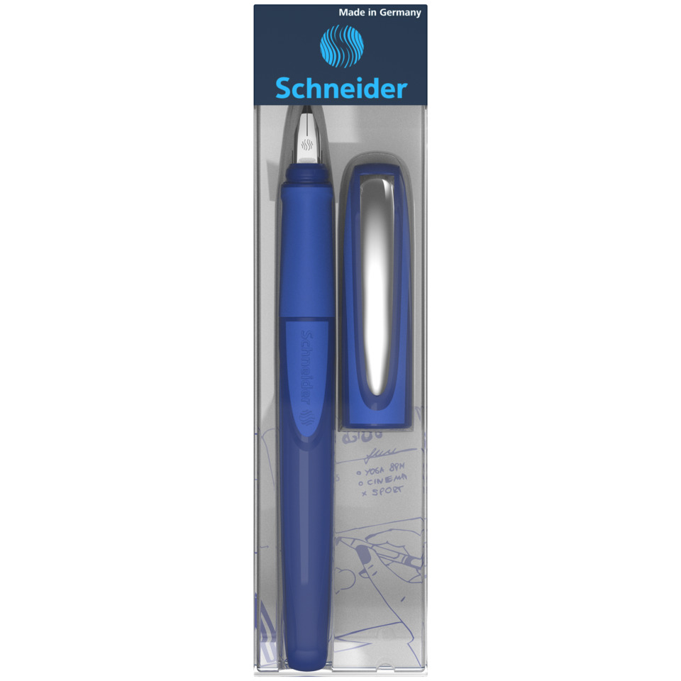 Fountain pen, Blue pen, Nib, Clip, Schneider