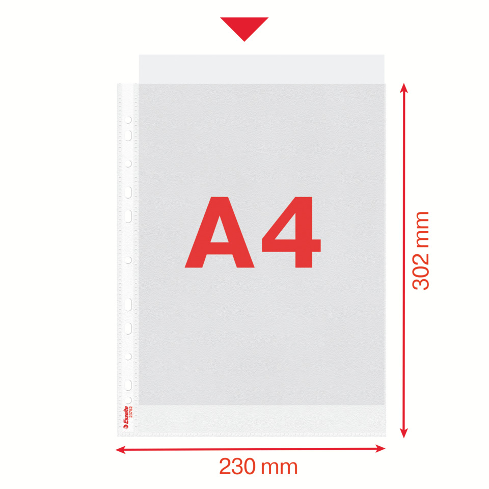 A4 Größe, Dokumentenhülle, transparente Hülle, Kunststoffhülle, Blatt-Schutzhülle